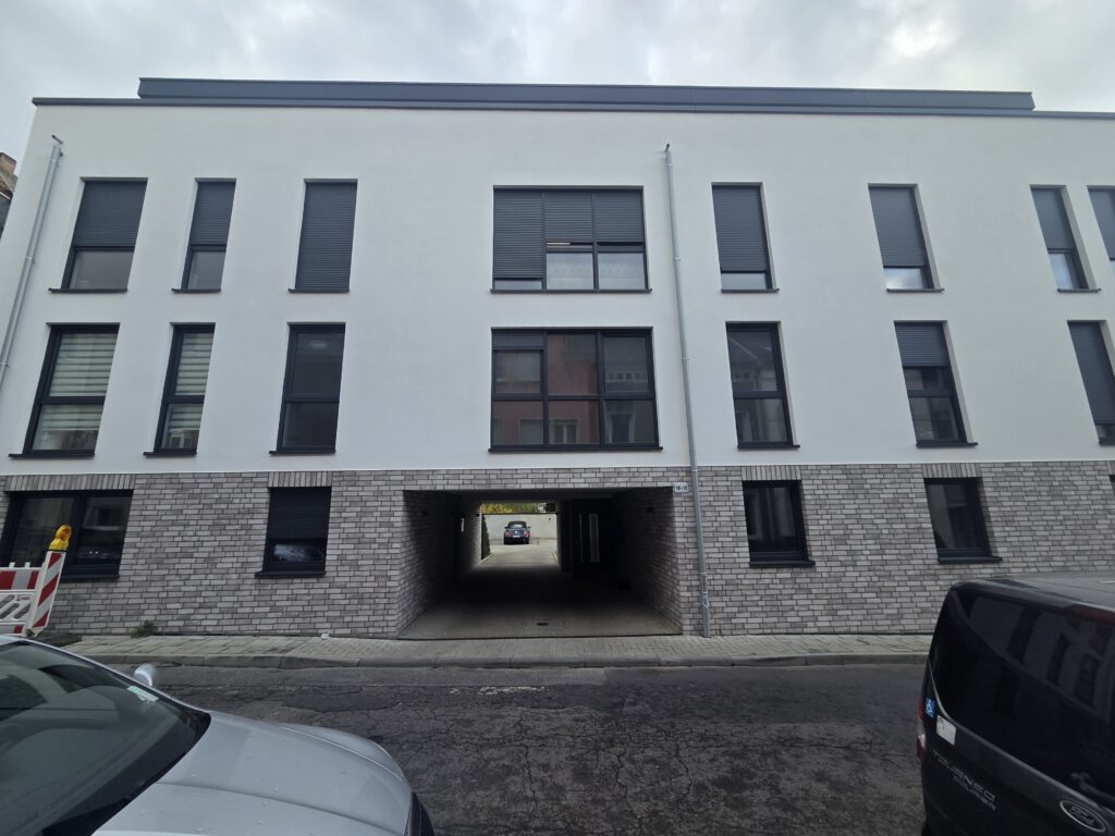 Ein 10 Familienhaus von außen