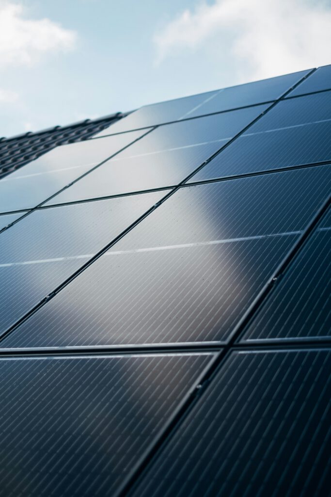 Eine PV-Anlage auf einem Dach